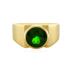 Anello in argento con Diopside Russo