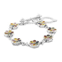 Bracciale in argento con Zaffiro Fancy (Dallas Prince Designs)