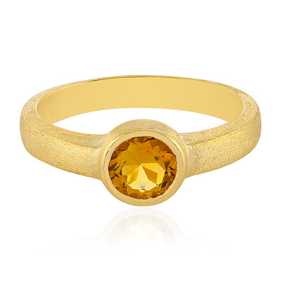 Anello in argento con Citrino (MONOSONO COLLECTION)