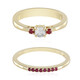 Anello in oro con Zaffiro Bianco (Adela Gold)