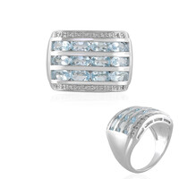 Anello in argento con Topazio Blu Cielo