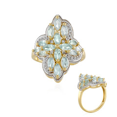 Anello in argento con Topazio Blu Cielo