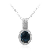 Collana in argento con Topazio Blu Londra