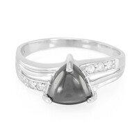 Anello in argento con Ematite Nera