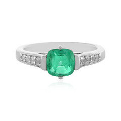 Anello in argento con Smeraldo Colombiano