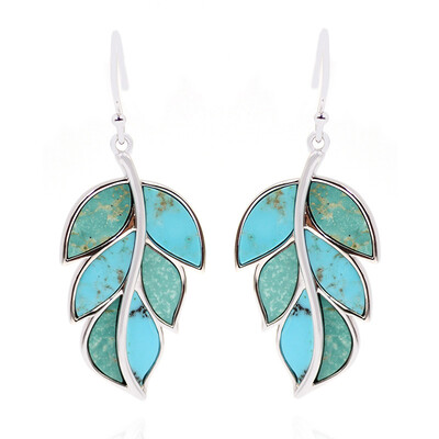 Orecchini in argento con Turchese Kingman (Anne Bever)