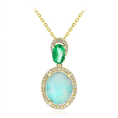 Collana in oro con Opale di Welo AAA