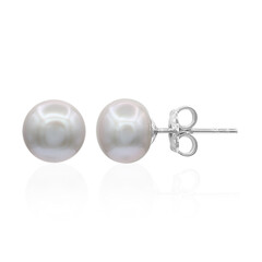 Orecchini in argento con Perla d'Acqua Dolce Argentata (TPC)