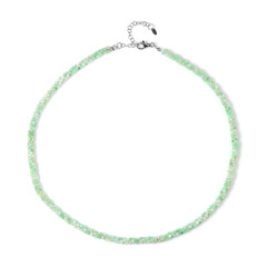 Collana in argento con Crisoprasio