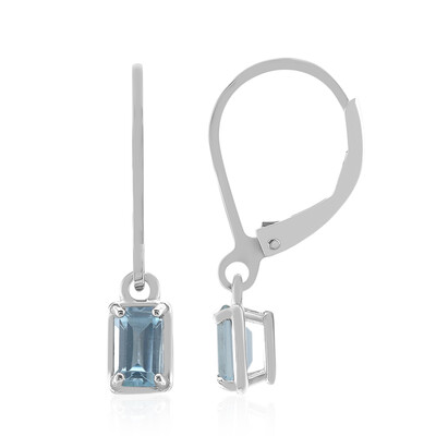 Orecchini in argento con Topazio Blu Cielo