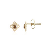 Orecchini in oro con Diamante Champagne I2