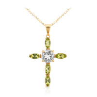 Collana in argento con Topazio Bianco