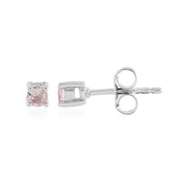 Orecchini in argento con Tormalina Rosa Nigeriana