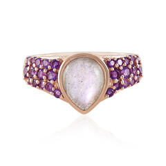 Anello in argento con Labradorite Porpora Maniry (KM by Juwelo)