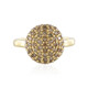 Anello in argento con Diamante Cioccolato I2