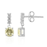Orecchini in argento con Citrino Limone