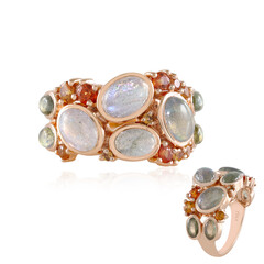 Anello in argento con Labradorite Ramata Maniry (KM by Juwelo)