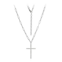 Collana in argento con Topazio Bianco