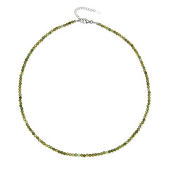 Collana in argento con Tormalina Verde