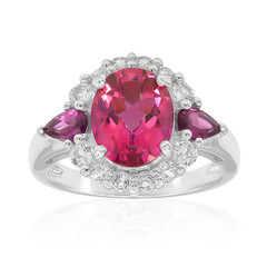 Anello in argento con Topazio Rosa