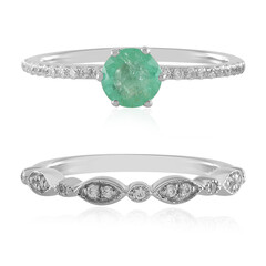 Anello in argento con Smeraldo Russo