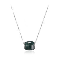 Collana in argento con Agata Muschiata