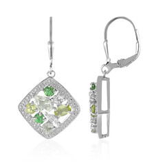 Orecchini in argento con Ametista Verde