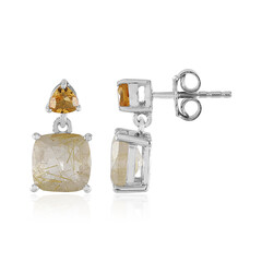 Orecchini in argento con Quarzo Rutilato