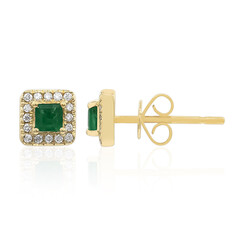 Orecchini in oro con Smeraldo Zambia AAA