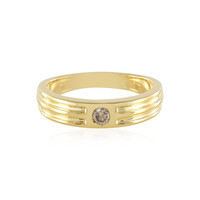 Anello in argento con Diamante Champagne I3