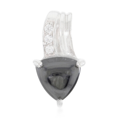 Ciondolo in argento con Ematite Nera