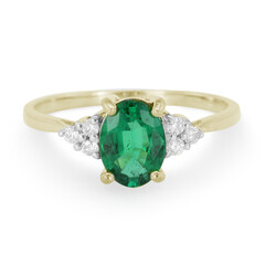 Anello in argento con Smeraldo Russo AAA