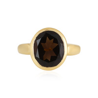 Anello in argento con Quarzo Fumè