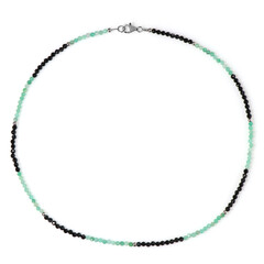 Collana in argento con Spinello Nero