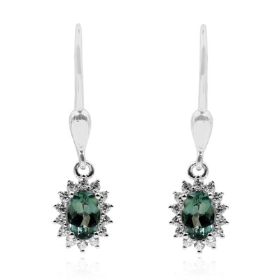 Orecchini in argento con Apatite Cromo