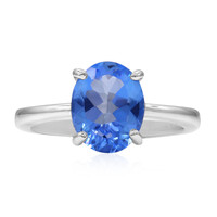 Anello in argento con Topazio Blu Indaco