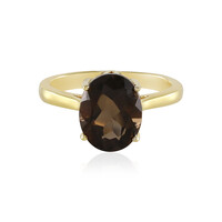Anello in argento con Quarzo Fumè