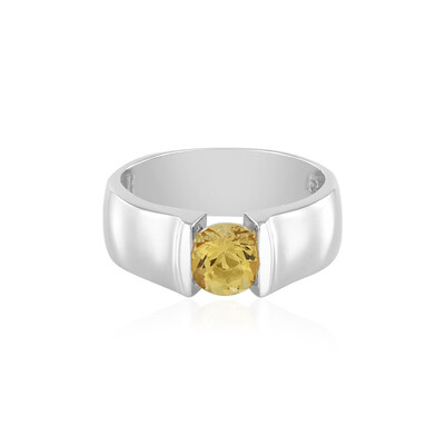 Anello in argento con Berillo Giallo