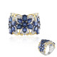 Anello in argento con Zaffiro Blu (Gems en Vogue)
