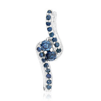Ciondolo in argento con Diamante Blu I3
