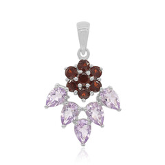 Ciondolo in argento con Ametista Rose de France