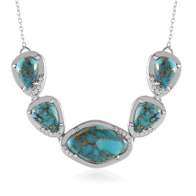 Collana in argento con Turchese Ramato Blu Mohave (Faszination Türkis)