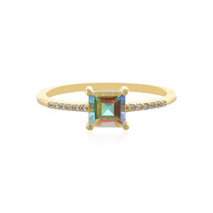 Anello in argento con Topazio Moonlight