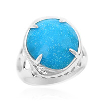 Anello in argento con Turchese Kingman (Anne Bever)