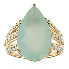 Anello in oro con Opale Paraiba (AMAYANI)