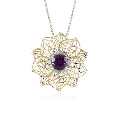 Collana in oro con Ametista Zambiana (Ornaments by de Melo)