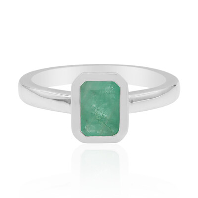 Anello in argento con Smeraldo Zambia