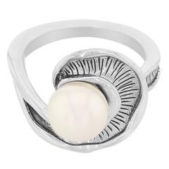 Anello in argento con Perla Akoya