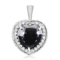 Ciondolo in argento con Ematite Nera