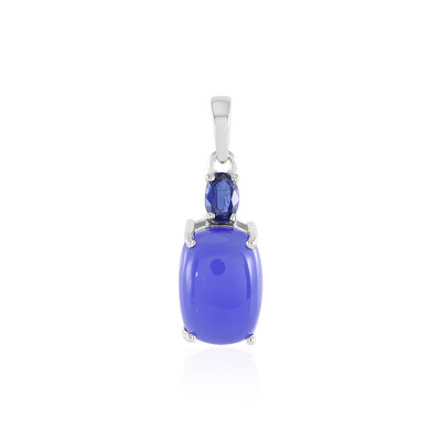 Ciondolo in argento con Calcedonio Blu
